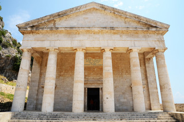 Fototapeta premium Temple of Artemis, Corfu. GREECE.