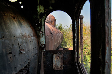 Old steam locomotive