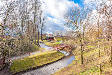 Fototapeta premium The city of Grodno. City Park
