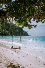 Stunning tropical beach at Seychelles, giant granit rocks on the beachs, Praslin Island Seychelles...