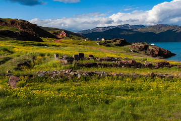 The view of Narsarsuaq in Greenland © Beata