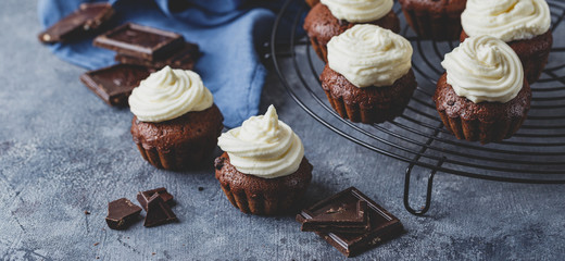 Cupcakes with delicious frosting
