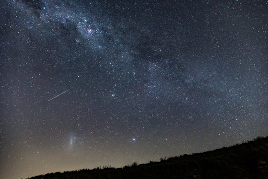 Milky Way in a slight hazy summer sky