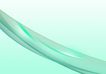 Abstract background waves. White and mint green abstract background.