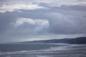 Stormy View of the Coast