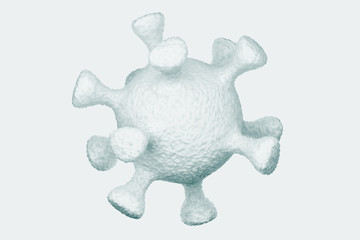 design element. 3d illustration. rendering. Coronavirus outbreak. Pandemic. Medical health risk. Disease cells