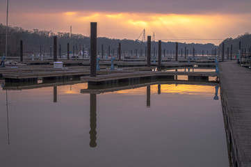Obraz premium sunset in venice