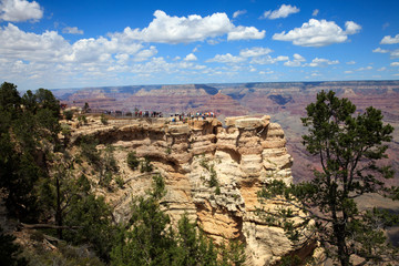 Arizona / USA - August 01, 2015: South Rim Grand Canyon landscape, Arizona, USA
