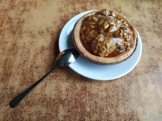  cake on wooden background