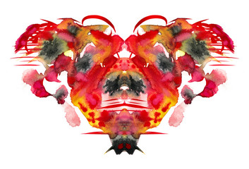 Psychology test. Symmetrical art for psychologists