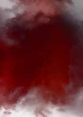 Abstract colorful watercolor on white background. Digital art painting.