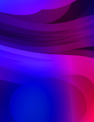 Abstract background with colorful gradient. Vibrant graphic wallpaper with stripes design. Fluid 2D illustration of modern movement.