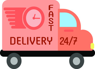 Machine courier round-the-clock delivery service.