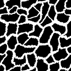 Animal seamless pattern. Giraffe texture. Mammals Fur. Print skin. Predator Camouflage. Printable Background. Vector illustration.