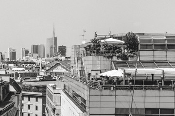 View from the Milan Cathedral's roof