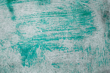 cardboard surface is painted green