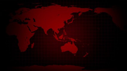 Pandemic of infection. Global earth with red dots of infection. Medical elements concept. Disease or prevention. Health care. Infectious control. Cure virus. Loop animation.
