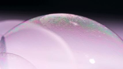 Soap Bubbles Macro shoot. Clean soft elegant bright photo background. Close-up Soap bubbles colors....
