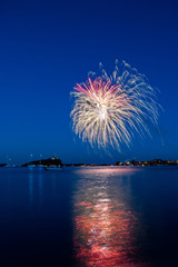 Fireworks on the night of August