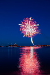 Fireworks on the night of August