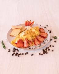 Huevos Desayuno fresas