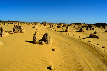 Fototapeta na wymiar Pinnacles desert