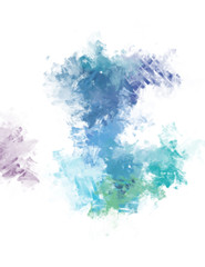 Brushed Painted Abstract Background. Brush stroked painting. Strokes of paint. 2D Illustration.