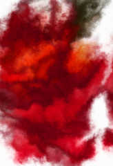 Watercolor painted background. Abstract Illustration wallpaper. Brush stroked painting. 2D Illustration.