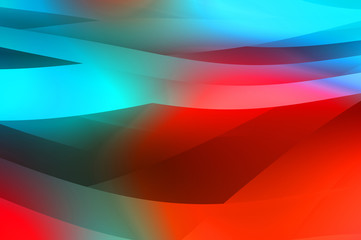 Abstract background with colorful gradient. Vibrant graphic wallpaper with stripes design. Fluid 2D illustration of modern movement.