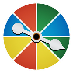 retro board game spinner in color © JSalasberry