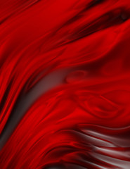 Obraz premium Fluid abstract background with colorful gradient. 2D illustration of modern movement.