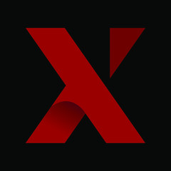 x letter logo icon design vector