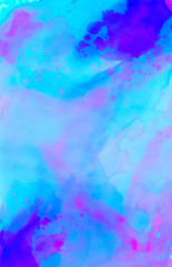 watercolor background with magenta and blue