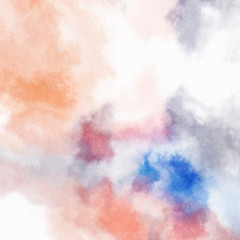 Watercolor painted background. Abstract Illustration wallpaper. Brush stroked painting. 2D Illustration.