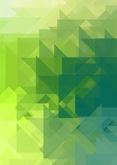 Overlapping design with triangles background. Abstract geometric wallpaper. Geometrical colorful triangular shapes.