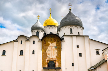 Holy Sophia Cathedral at Novgorod Detinets in Great Novgorod, Russia