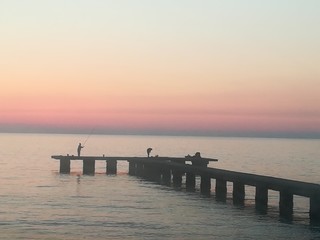 Obraz premium pier at sunset