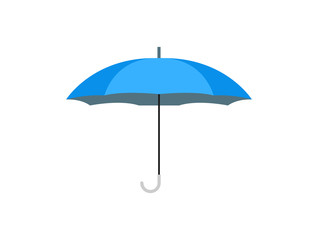 blue umbrella isolated on a white background