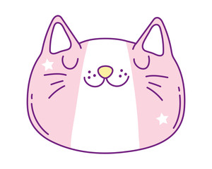 Kawaii cat cartoon vector design
