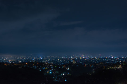 Fototapeta night city landscape