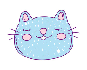 Kawaii cat cartoon vector design
