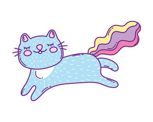 Kawaii cat cartoon vector design