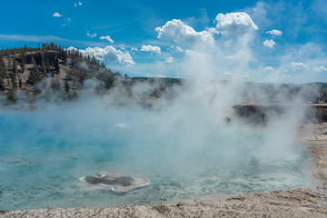 Excelsior Geyser Crater In Yellowstone National Park