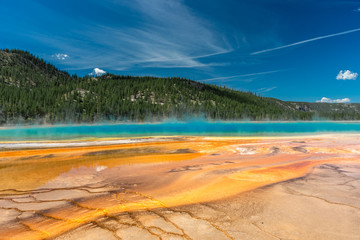 Obraz premium Grand Prismatic Spring in Yellowstone National Park