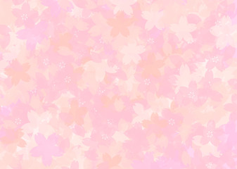 桜をモチーフにデザインした背景素材