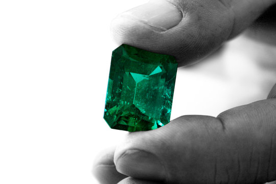 emerald gemstone  crystals natural for jewelry , stone gem  - Powered by Adobe