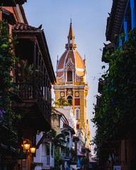 Colonial streets in Cartagena