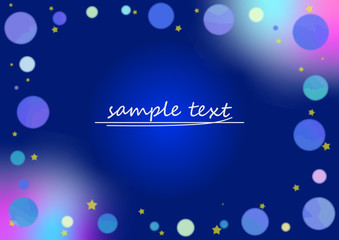 宇宙　カード　フレーム © ontamaudon