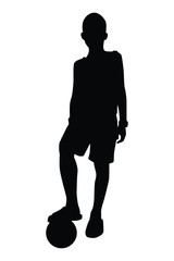 Child play at playground silhouette vector