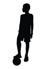 Child play at playground silhouette vector